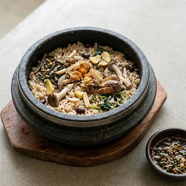 Nasi Kepiting Marinasi