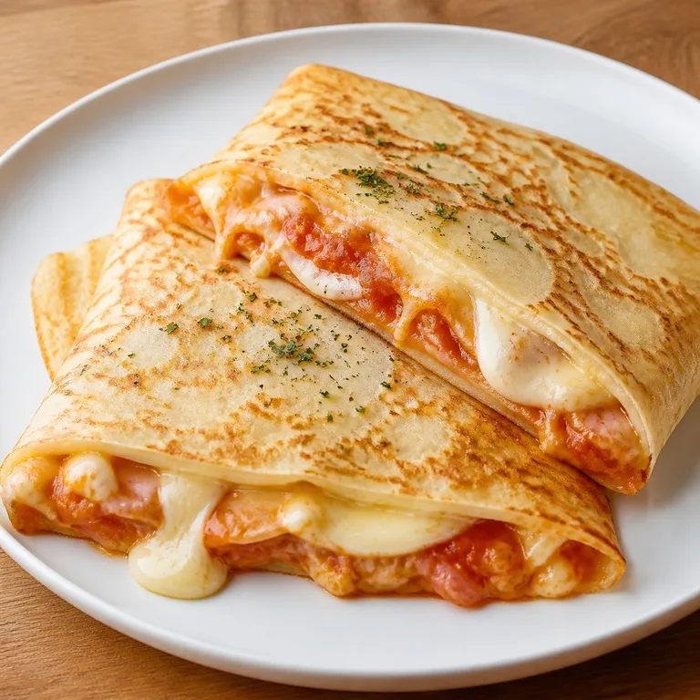 치즈피자크레이프샌드피자