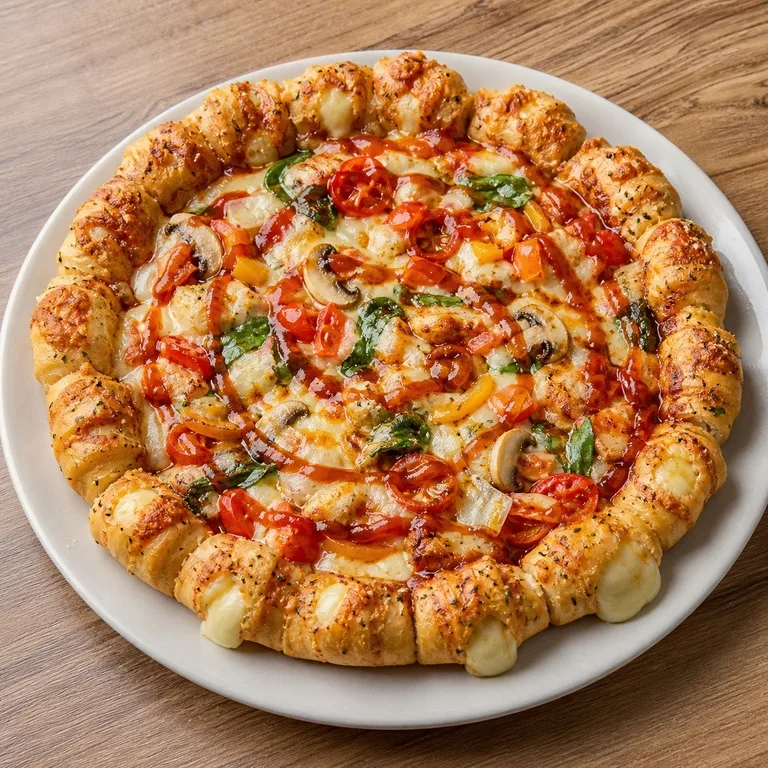 Gadeunseupesyolseupaisi Bawang Keju Roll Pizza