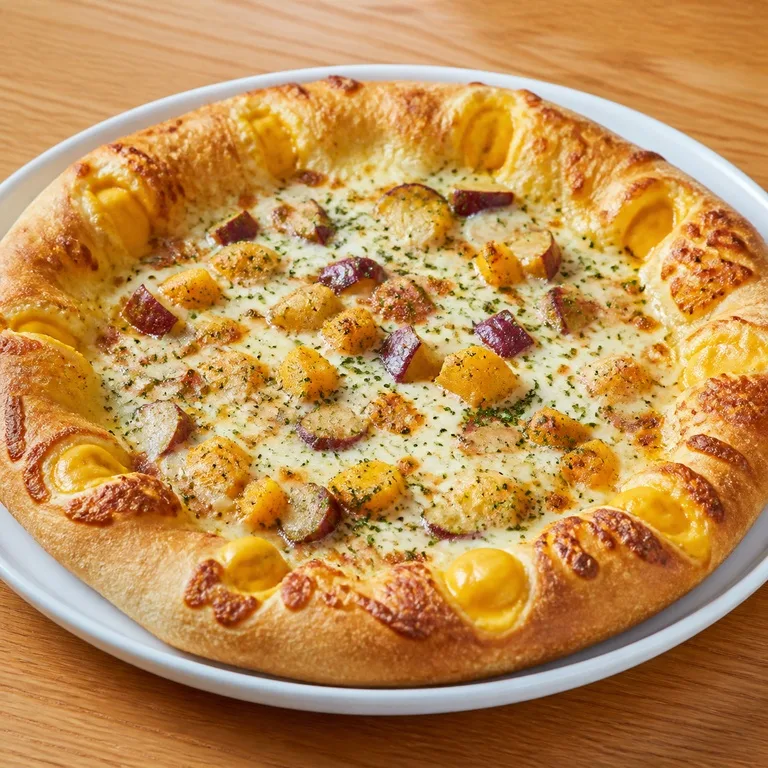 Goguma Cheddar Krim Crust Pizza