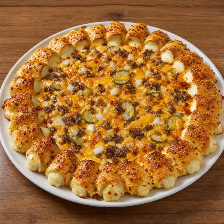 Double Keju Burger Pizza Spicy Bawang Keju Roll
