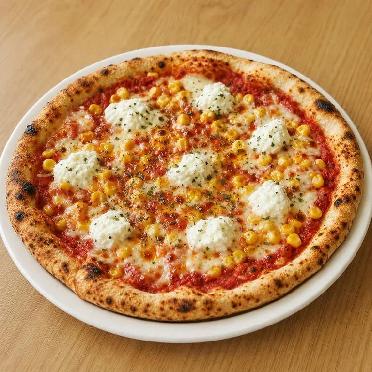 Red Jagung Ricotta Pizza