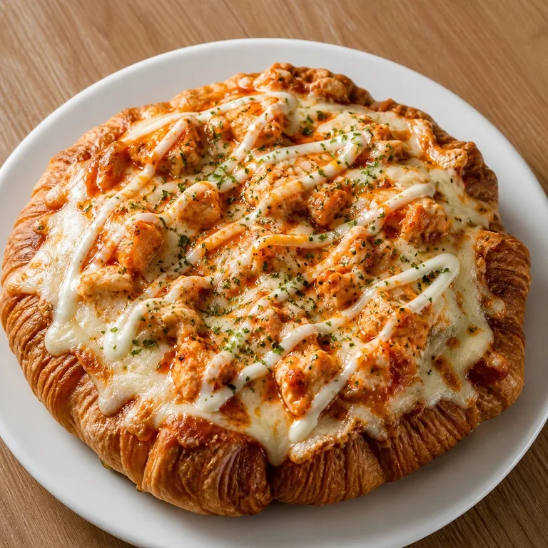 스파이시치킨랜치크루아상피자