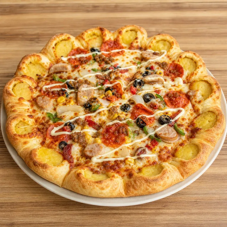 Triple Combo Goguma Crust Pizza