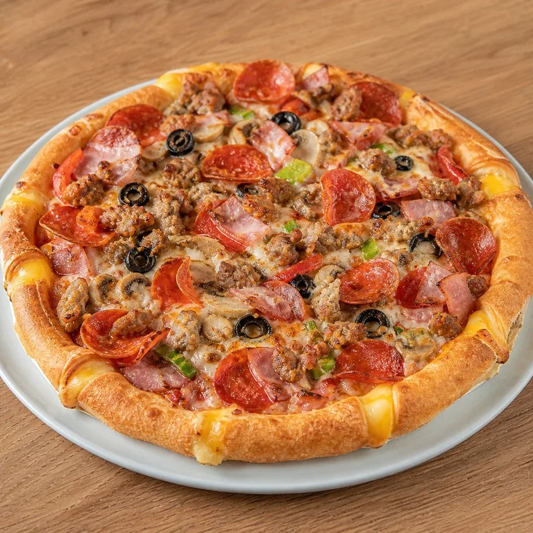 Triple Combo Mil Screen Cheese Crust Pizza