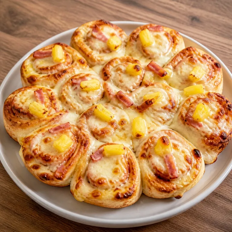 Hawaiian Cheese Rol Pizza