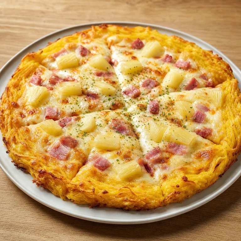 Hawaiian Goguma Crust Pizza