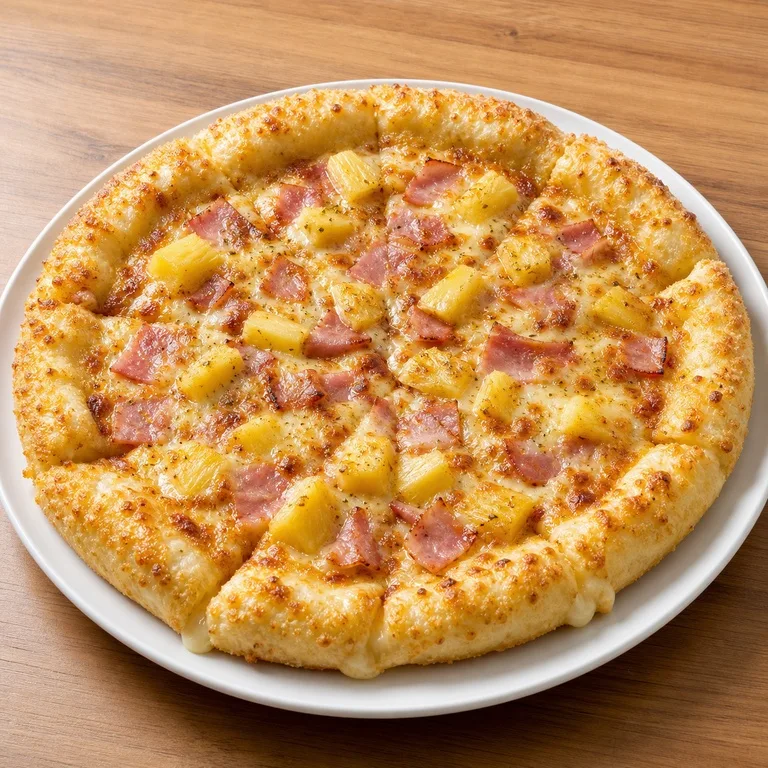 Hawaiian Baengmi Cheese Crust Pizza